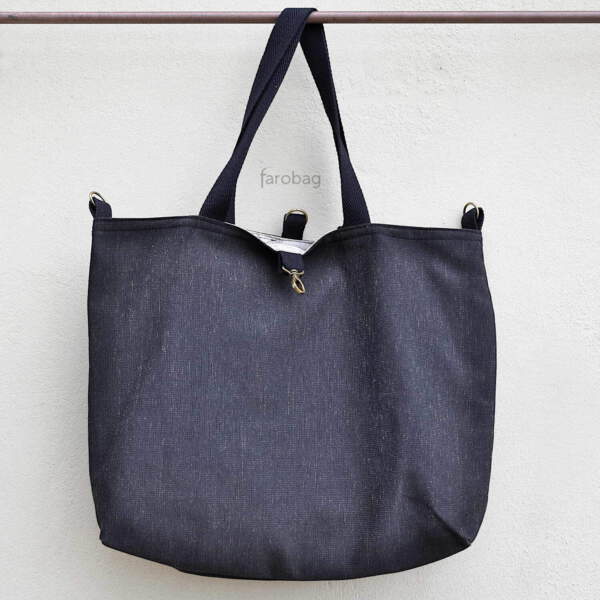Citybag con dos bolsillos serie Æterna negro