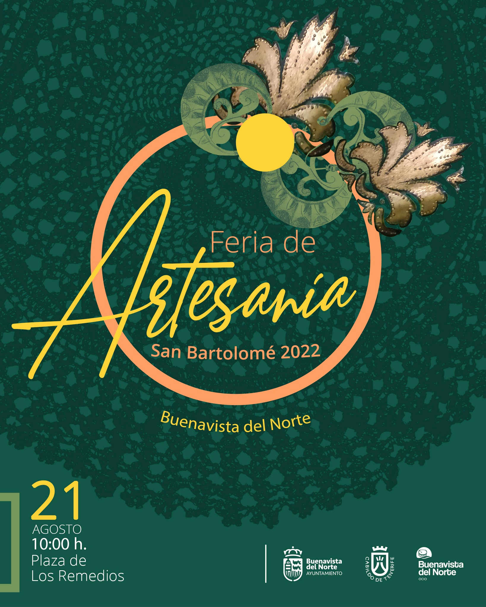 Cartel de la Feria de Artesanía de Buenavista 2022