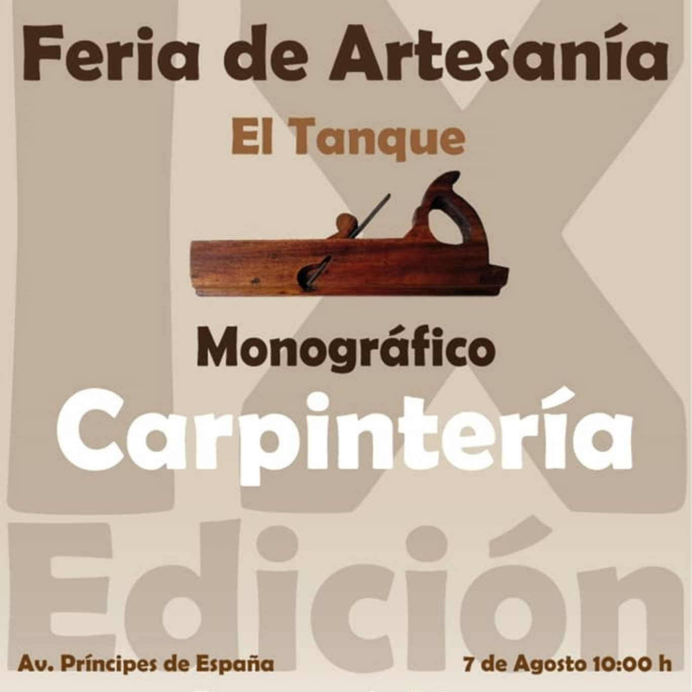 Cartel de la 9ª Feria de Artesanía de El Tanque