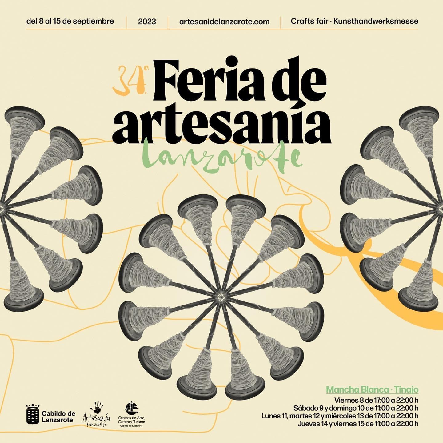 Cartel del evento 34 Feria de Artesanía de Lanzarote