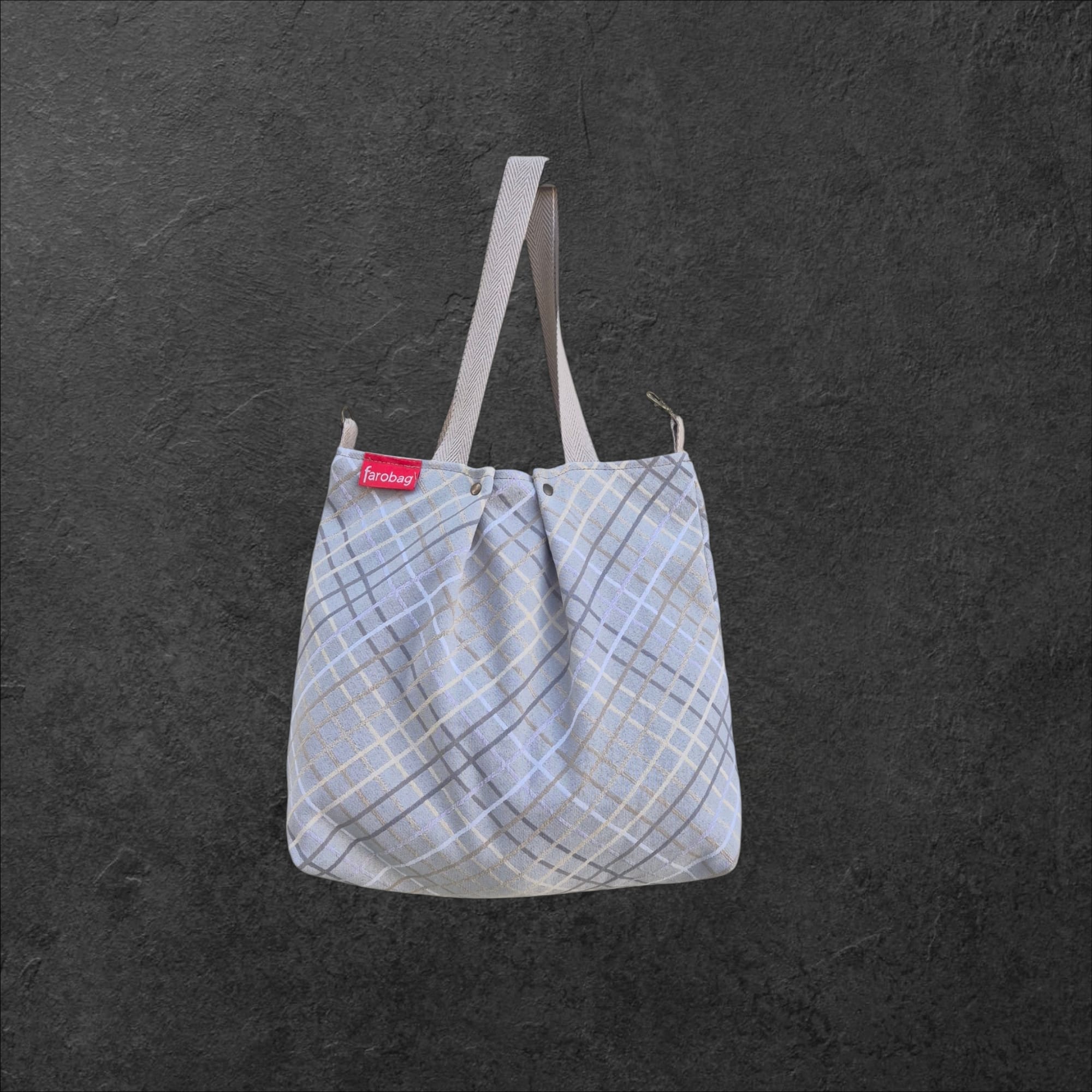 Beach Bag "Lino Grid"
