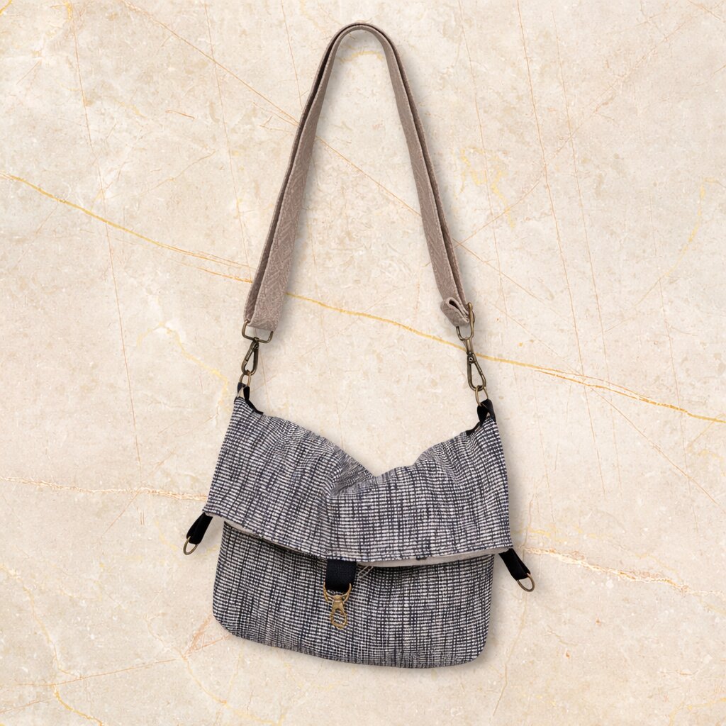 Mini Totebag 3 posiciones "Mono Grid" - Imagen 2