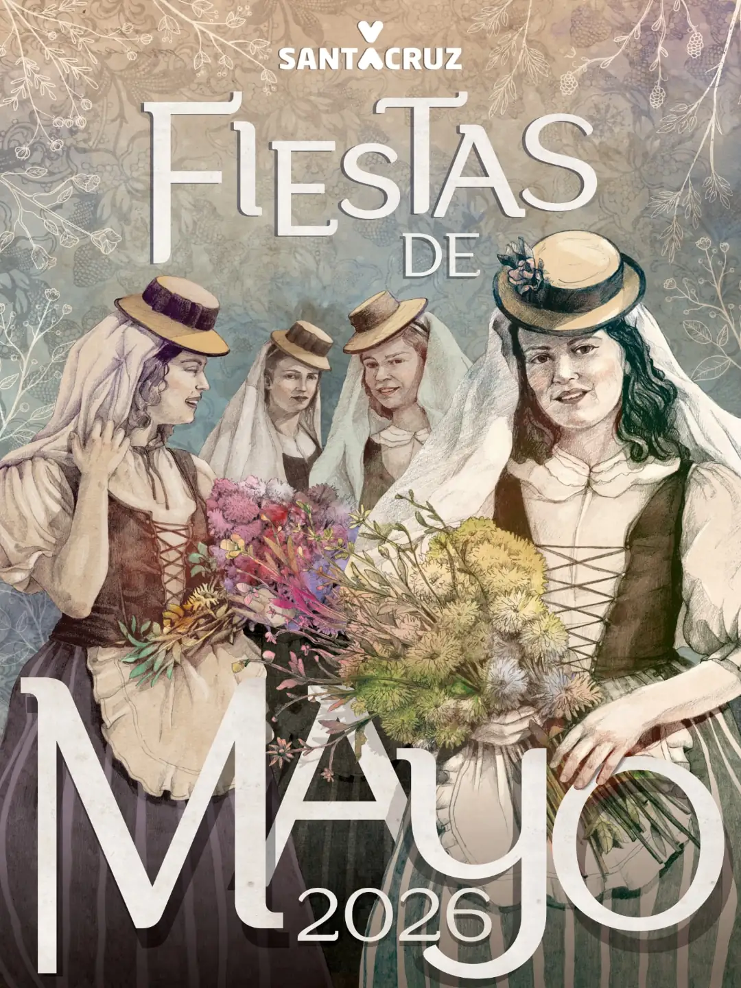 Mujeres con vestimenta tradicional canaria